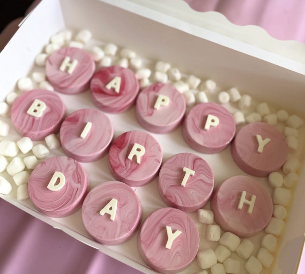“HAPPY BIRTHDAY” Chocolate Covered Oreos