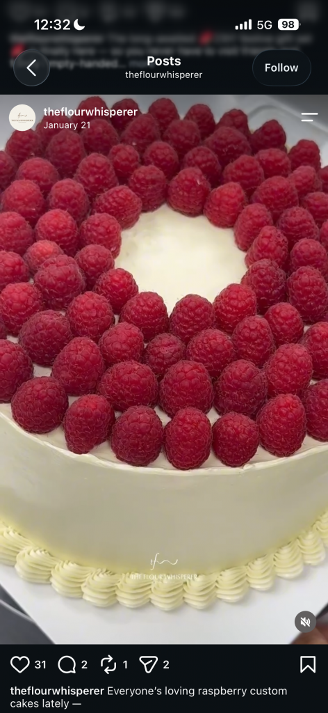 Rasberry Love Mini Cake